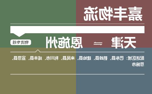 天津到恩施州货运公司-天津到恩施州货运专线